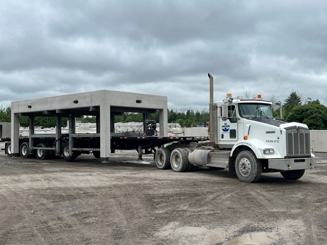 Lodestar module loaded on its flat-deck delivery system
