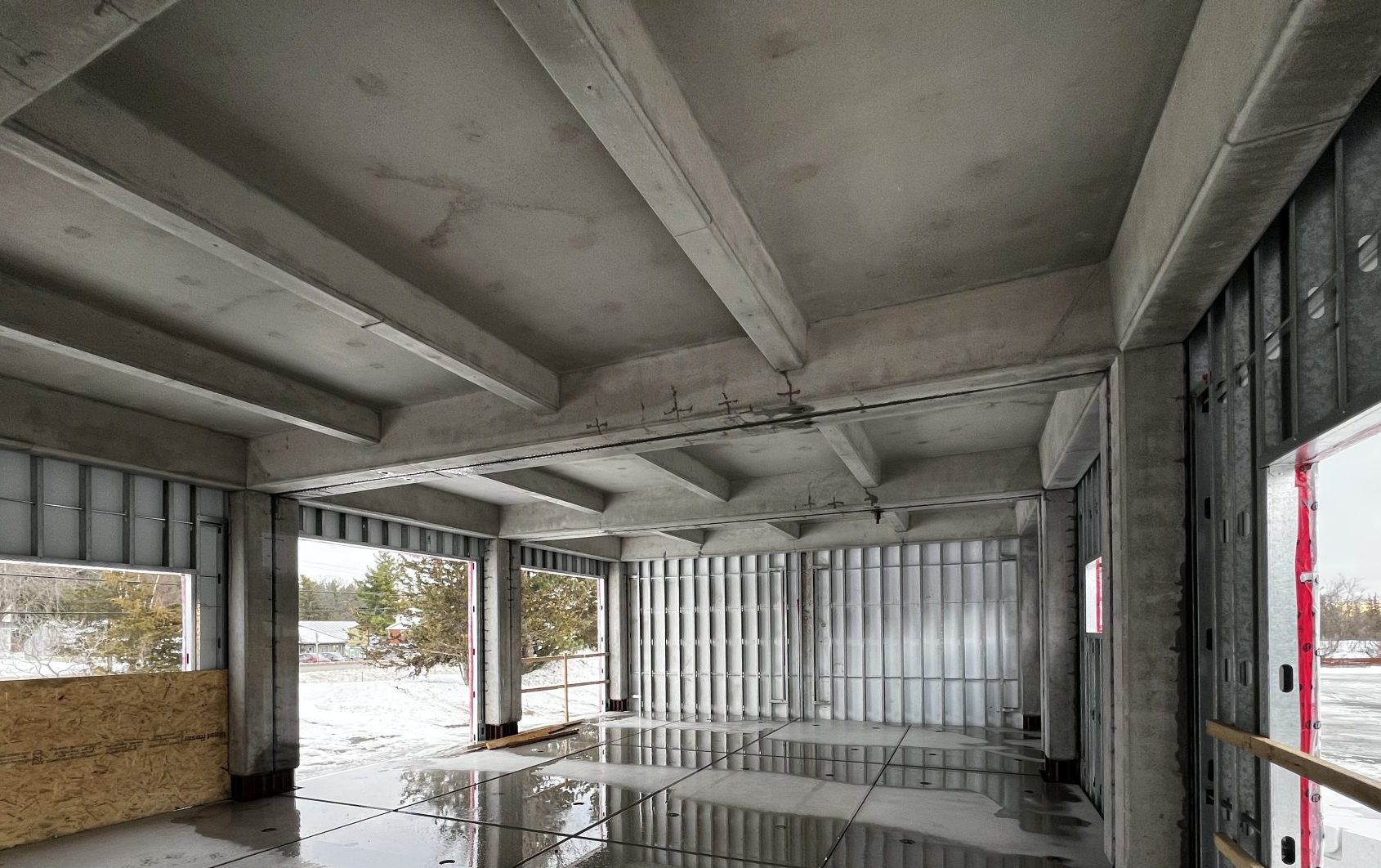 Natural view inside a manufactured Lodestar precast concrete unit