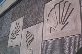 Custom patterned architectural concrete form liner