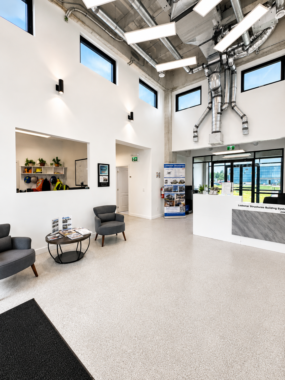Finished Lodestar corporate office lobby