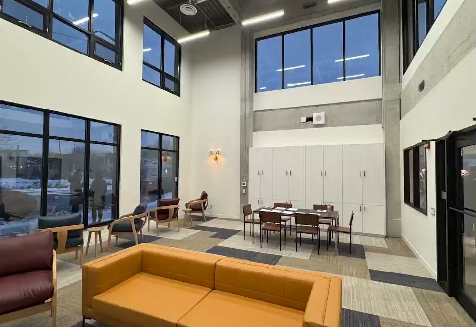 Completed interior of the St. Vincent de Paul Community Centre